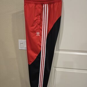 Adidas Originals Red and Black Track Pants